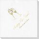 Champagne Crystal Toast Deville Napkins Image 1 of 2